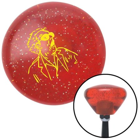 American Shifter Yellow Great Scott Orange Retro Metal Flake Shift Knob with M16 x 1.5 Insert Auto