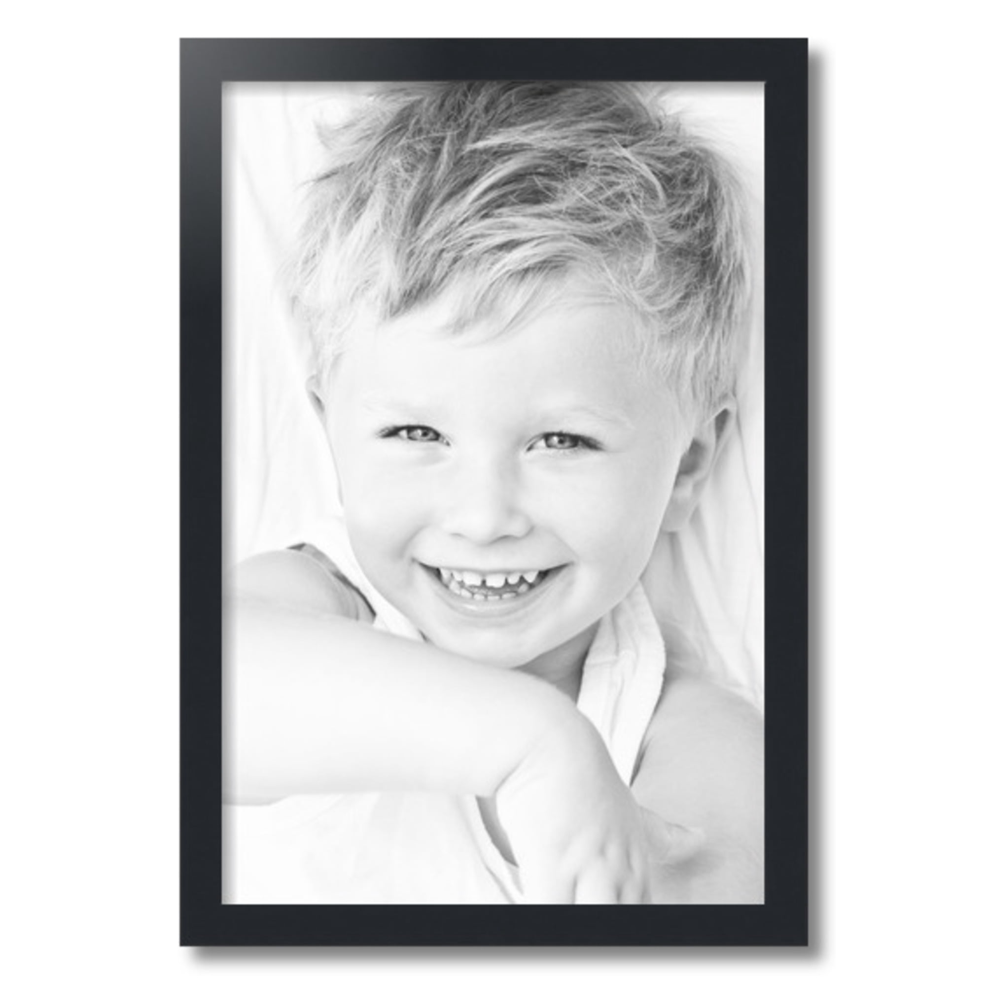ArtToFrames 16" x 24" Black Picture Frame, 16x24 inch Black MDF Poster Frame (WOM-3926)