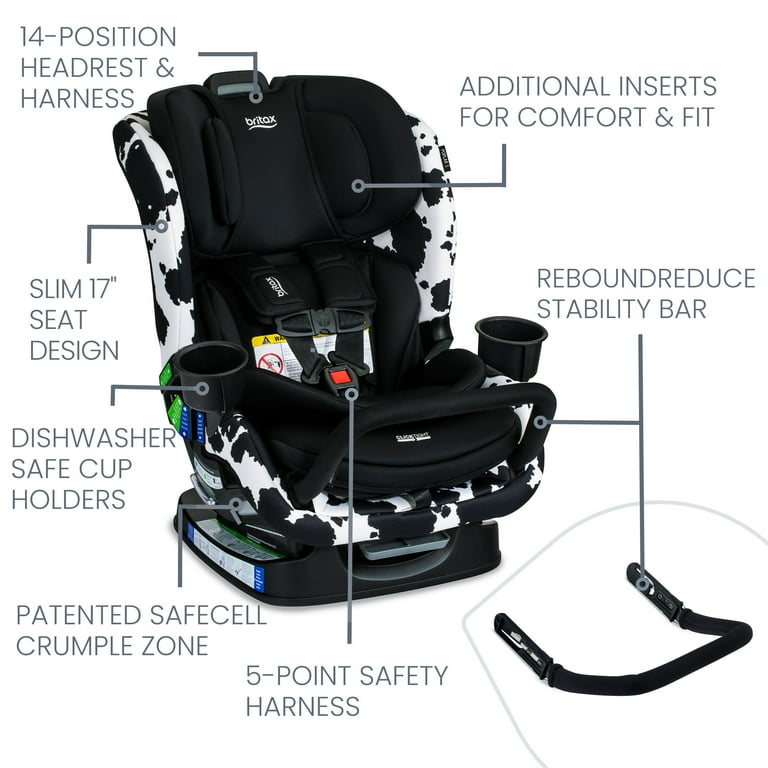 Britax Poplar S Convertible Car Seat, Cowmooflage
