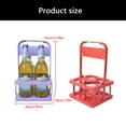thumbnail image 3 of High Strength Plastic Foldable Beverage Carriers 4 Bottle Capacity Convenient Beverage Holder For Outdoor Activity, 3 of 7