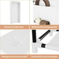 thumbnail image 2 of Vertical Narrow Shoe Rack Organizer Tall Shoe Rack for Closet Entryway 10 Tier Non-Woven Cover Shoe Shelf Holds 36-41 Pairs Free Standing Shoe Storage Cabinet with Dustproof Cover, White, 2 of 8