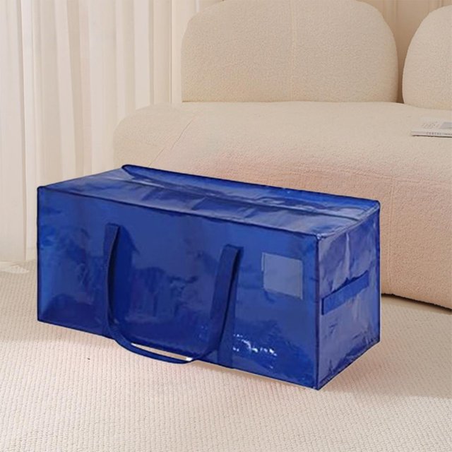 Feltree Large Capacity 23 Us Gal Reinforced Handheld Storage Bag - Water Repellent Plastic for Moving, Travel & Christmas Tree Storage