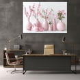 thumbnail image 5 of Mudket Pink Cherry Blossom in Vase Canvas Wall Art, Framed Floral Print, Ready to Hang Wall Decor for Living Room Bedroom Bathroom, Modern Farmhouse Flower Artwork - 12"L x 8"W, 5 of 10