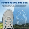 thumbnail image 5 of FitVille Wide Men's Trail Running Shoes with Arch Support, Sneakers for Men, Gray, Size 11 Wide, 5 of 9