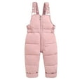 thumbnail image 5 of NAISIBABY Boys Girls Snowsuit, Kids Waterproof Jumpsuit Outdoor Thicken Snow Ski Clothes Set Pink 2-3T, 5 of 8
