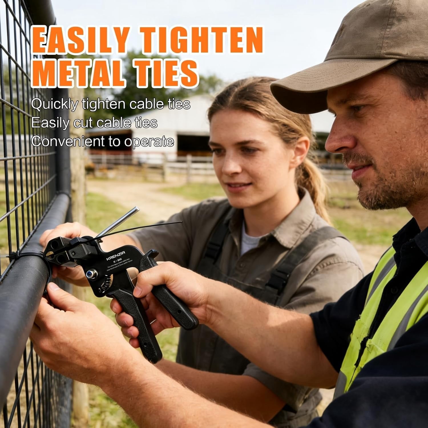 Stainless Steel Cable Tie Gun Kit, 2026 Upgrade Stainless Steel Cable Tie Gun with Metal Zip Ties, Heavy Duty 304 Metal Zip Ties Complete Tool Set, with Self-Locking (Powder Coat Black 156sets)