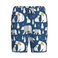 thumbnail image 6 of Daiia cute winter bear Mens Woven Stretch Pajama Short,Short Pajama Pants-4X-Large, 6 of 7