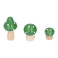 thumbnail image 3 of Obra de arte en madera, juego de 3 piezas de artesanía con hongos, esculturas de hongos innovadoras, artesanías que elevan tu experiencia, 3 of 12