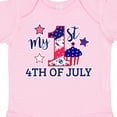thumbnail image 4 of Inktastic My 1st 4th of July with Stars and Cupcake Boys or Girls Baby Bodysuit, 4 of 5