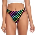 thumbnail image 1 of Fotbe Rainbow Hearts Tanga Sin Costuras para Mujer con Estampado – Panties Invisibles, Transpirables y Cómodos para Uso Diario-3X-Large, 1 of 6