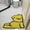 Yellow202, variant on Tuvgenk Rabbit Bath Rugs Washable Pink Alien Doormats Cute Rubber Living Room 19.69x19.69 In
