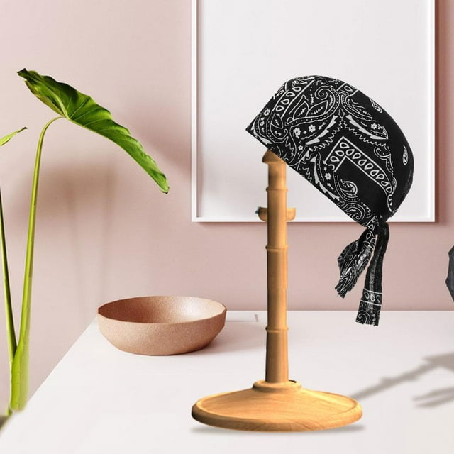 Gorro de turbante para mujer perfecl de algodón suave para quimio negro