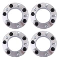 thumbnail image 2 of Gsuatey 4pcs Silver 2in Wheel Adapter 6x5.5in to 5x5.5in Wheel Spacer 108mm Center Bore 14X1.5 Bolt Flange, 2 of 12