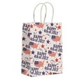 thumbnail image 2 of Uklsqma Independence Day Gift Bags | 12 Pack Red White Blue Kraft Paper Tote Bags | Durable Twisted Rope Handles | Large Capacity Square Bottom | Fourth of July Party Favor Bags | Gift Packaging Sho, 2 of 6