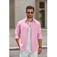thumbnail image 5 of COOFANDY Men's Button Down Shirts Long Sleeve Casual Dress Shirts Fashion Shirts, 5 of 7