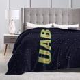 thumbnail image 4 of UAB Blazers Logo Fleece Blanket, Very Soft Microfiber Flannel Blanket for Couch Warm and Cozy for All Seasons, Black, 4 of 6