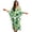 Tropical Monstera Palm Leaves, variant on Xoenoiee Leopard Glitter Print Kaftan Dresses for Women Plus Size V Neck Caftans Long Batwing Sleeve Beach Cover Up High-Slit Summer Mumu Dresses