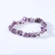 thumbnail image 2 of Pulsera de gemas de amatista Natural, pulsera de piedra triturada elástica Irregular, joyería de cuarzo para mujer, 2 of 5