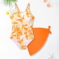 thumbnail image 5 of newwalpole Girls Bathing Suit Size 9-16 Teen Cutout Adjustable Strap One Piece Swimsuits with Mesh Cover Up Orange for Size 11-12 Years, 5 of 5