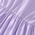 thumbnail image 6 of Girls' Dresses Sizes 2-3 Years A-Line Fly Sleeve Floral Prints Dance Party Fit & Flare Adorable Daily Colorful Lightweight Delicate Purple Sundress, 6 of 6