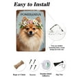 thumbnail image 3 of Vintage Metal Sign - Pomeranian With Flower Crown Desgin - Rustic Farmhouse Deccor for Bedroom Bathroom Kitchen Pet Corners Pet Shop Nursery Wall Decor,Dog Lovers Gifts,8x5.5 Inches,Aluminum, 3 of 6