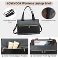 thumbnail image 5 of LOVEVOOK Laptop Bag for Women 15.6 Inch Tote Work Professional Leather Computer Briefcase Waterproof Handbag Shoulder Large Capacity Business Teacher Office Crossbody Purse, 5 of 8