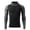 Black, variant on UVEASISHA Workout Hoodies for Men Quarter Zip Long Sleeve Hoodie Shirt Drawstring Color Block Compression Shirts Slim Fit Lightweight Gym Hooded Tops with Thumbhole Dark Gray L