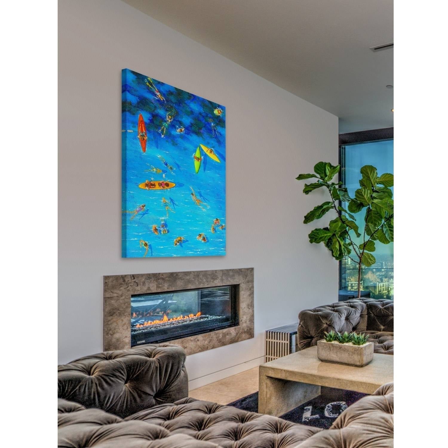 "Fun in the Sea" Painting Print on Wrapped Canvas