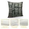 thumbnail image 4 of Nawypu  Aloha Tiki Throw Pillow Cover Vintage Aloha Tiki Seamless Pattern for Your Business Decorative Square Pillow Case for Home Bedroom Living Room Cushion Cover, 4 of 5