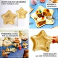 thumbnail image 4 of Efavormart 25 Pack Matte Gold Star Shaped Paper Dinner Plates, 7" Eco Friendly Party Plates - 300GSM, 4 of 10