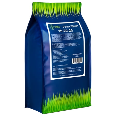 Supply Solutions | Power Bloom 10-20-20 Fertilizer | Bloom Booster Fertilizer for Flowers and Plants, High Phosphorus NPK Fertilizer for Vegetable Garden, Fruit Tree and Flower Fertilizer - 10lbs