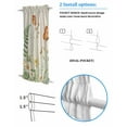 thumbnail image 3 of Spring Daisy Blackout Curtains French Door Curtains for Door Window, Botanical Wildflowers Butterfly Floral Privacy Drapery for Patio/Sidelight Doors, 1 Panel with Tieback, 54 x 72 Inches, 3 of 6