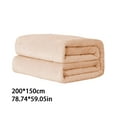 thumbnail image 3 of kchsji Solid Color Fleece Blanket, Ultra Soft Velvet Plush Throw, Large Couch Bed Cover, Decorative Warm Blanket for All Seasons, Machine Washable Home Essential, 3 of 6