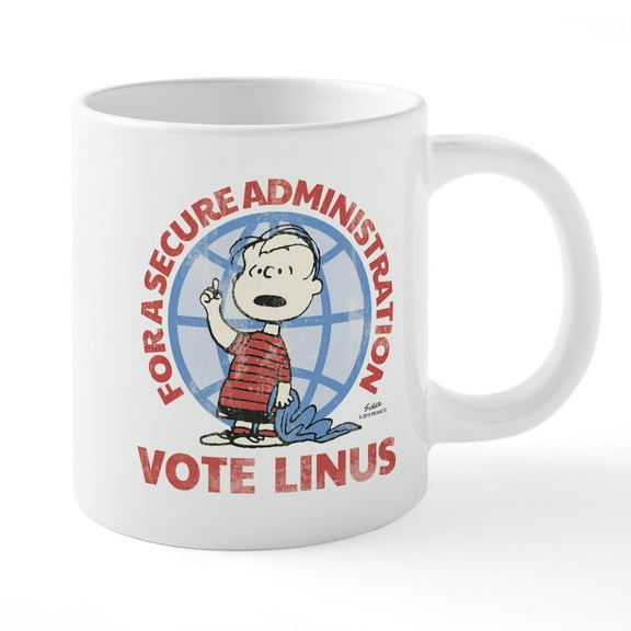 CafePress - Vote Linus - 20 Oz White Ceramic Mega Mug