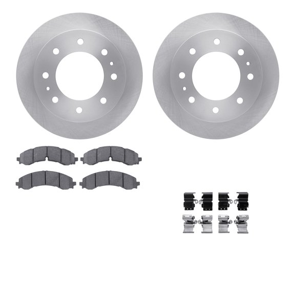 Dynamic Friction Company Rear Brake Rotors with 5000 Advanced Brake Pads includes Hardware 6512-48077