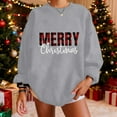 thumbnail image 4 of Christmas Baggy Sweatshirts for Women Xmas Printed Dropped Long Sleeve Fashion Graphic Holiday Pullover Tops (XL, Gray #A), 4 of 5