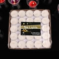 thumbnail image 4 of Mini Tealight Candles, Smokeless Burning, Ideal for Weddings, Birthday Parties, Christmas and Other Holiday Decorations,50-Pack White, 4 of 9