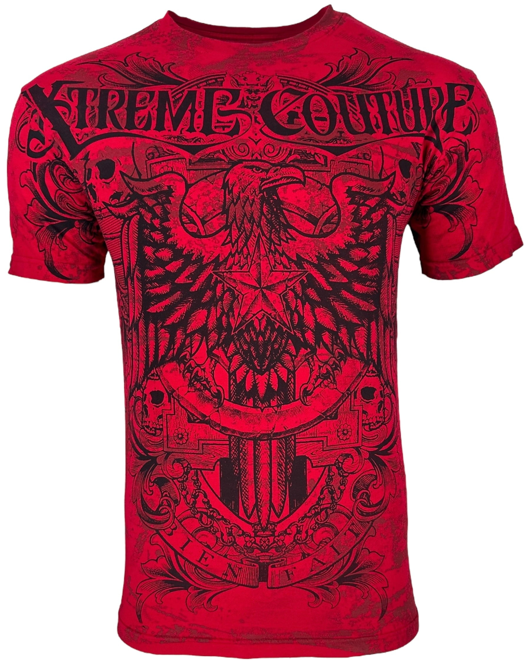 T-SHIRT HOMME XTREME Couture By Affliction Crâne Approprié S-6XL EUR 27 - Foto 11