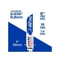 thumbnail image 4 of Lenox 201746118R 6118R 6X1X.042 18TPI RECIPROCATING SAW BLADE, 4 of 8