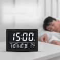 thumbnail image 5 of Digital Alarm Clock With Led Time Display Temperature Detect Snooze Clocks For Bedroom Bedside Desk, 5 of 5