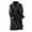 Black, variant on Wyobmus Mens Plush Robe Solid Color Fleece Robe Shawl Collar Thick And Warm Loose Pajamas Black