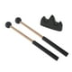 thumbnail image 1 of 2 piezas de baquetas de percusión de 8,7 pulgadas con soporte de cabeza de goma mazo de percusión para rendimiento carillón xilófono etapa educación Negro Hugo Baquetas, 1 of 9