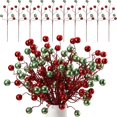 Christmas Glitter Ball Picks 14 Inch Artificial Curly Spray Ball Sticks