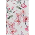 thumbnail image 4 of Coolnut Peach Blossom Flower Blackout Curtain for Bedroom, 2 Panels Thermal Insulated Blackout Drapes Long Darkening Curtains with Grommets,55"x 72", 4 of 5