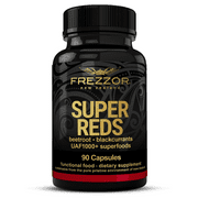 FREZZOR SUPER REDS Capsules, Immune Support & Energy Boost, UAF 1000+ Superfood Antioxidants, 1 Bottle, 90 Capsules
