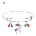 thumbnail image 1 of Fiudx Pulsera Navideña, Elegante Alegría de Cristal para Mujer, Elegante Accesorio Expandible para Niñas, Regal Festivo para Acción de Gracias y Navidad, Diseño Moderno, Ideal para Ocasiones Especial, 1 of 2