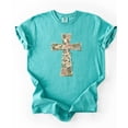 thumbnail image 7 of Ink-Printed Image NOT Quilt - He Is Risen Cross Shirt for Women Easter Graphic T-Shirt Seafoam Shirt Adult Medium, 7 of 7
