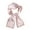 Light Pink-1, variant on INSPIRE CHIC Women's Contrast Color Dots Scarf, Skinny Long Hair Ribbon Handbag Handle Wrap Scarves Neckerchief 98x9cm/38.6x3.5 inches(LxW) Champagne Pink