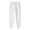 White, variant on Comfy Cotton Fleece Sweatpants Drawstring Warm Elastic Waist Sports Gym Joggers Pants with Pockets Activewear (XL, White)