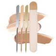 thumbnail image 1 of Stainless Steel Makeup Spatula Foundation Cream Pick-up Colour Mixing Stick Professional Nail Art Powder Base Cosmetic Tool KitsShortSilver With Bag He Qiyong unisex, 1 of 1